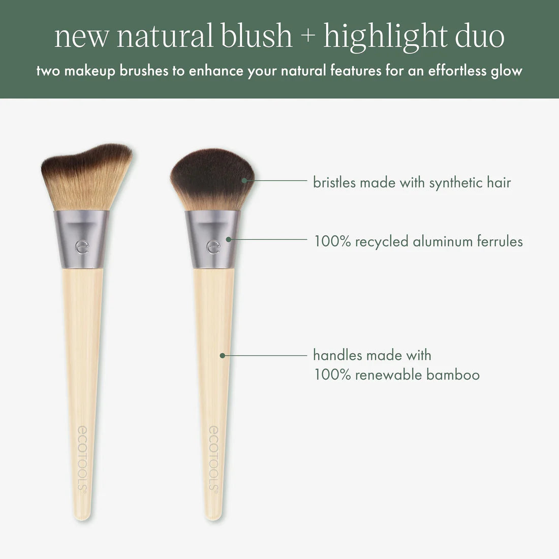 EcoTools New Natural Blush & Highlight Duo, 2 Piece Set