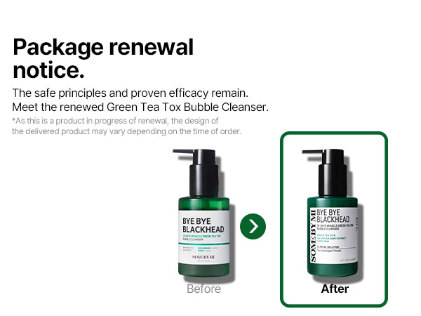 Some By Mi Bye Bye Blackhead 30 Days Miracle Exfoliating Bubble Foam Cleanser Green Tea Tox 120g
