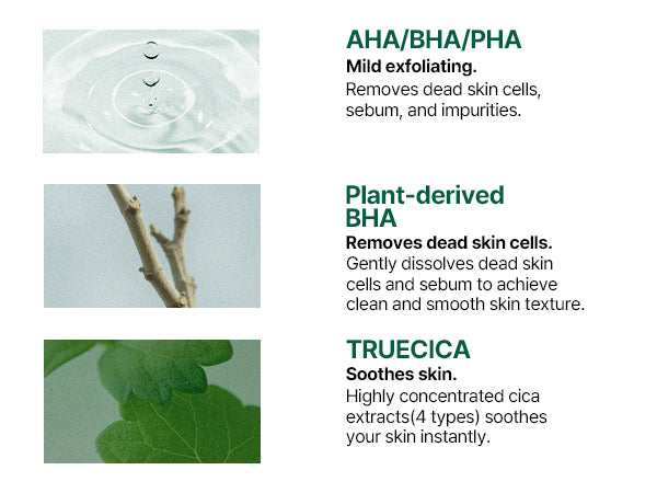 Some By Mi 30 Days Miracle Truecica Exfoliating Clear Pad Acne Treatment Wipes AHA-BHA-PHA 70pcs