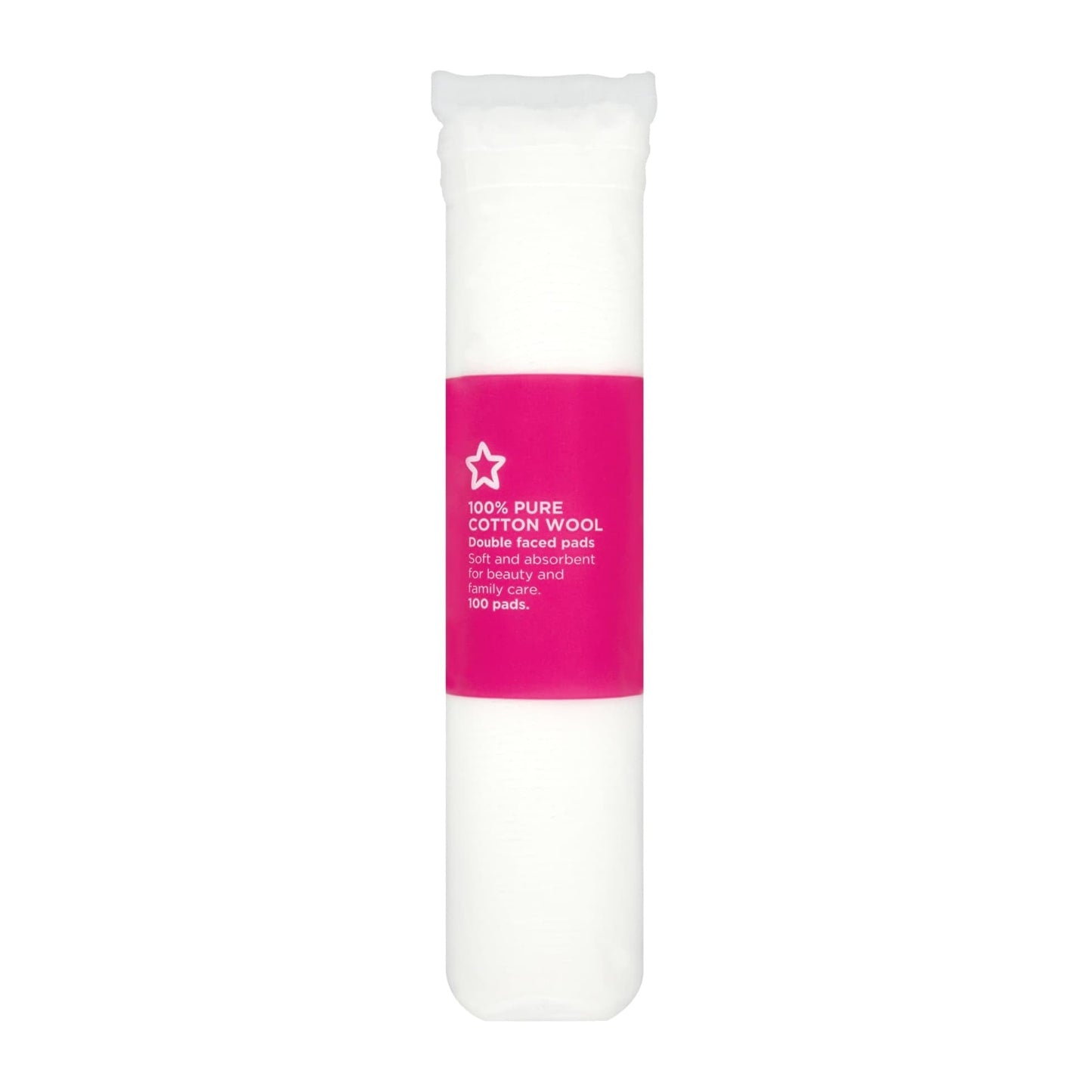 Double Faced Round Cotton Wool Puffs 100pcs