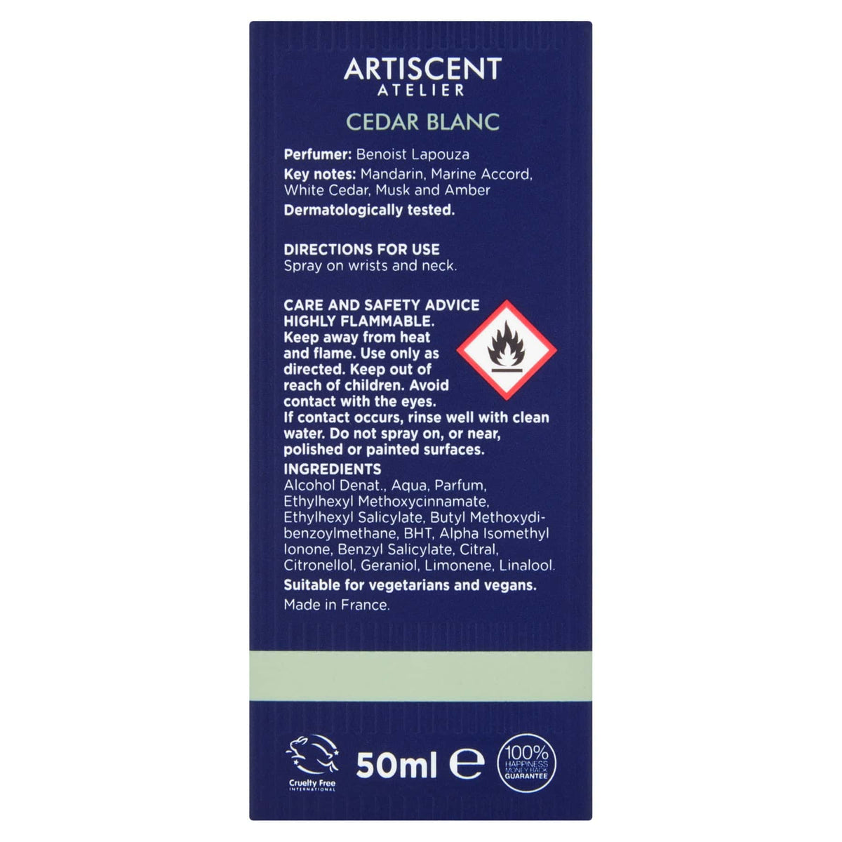 Artiscent Atelier Men Eau de Parfum Cedar Blanc 50ml