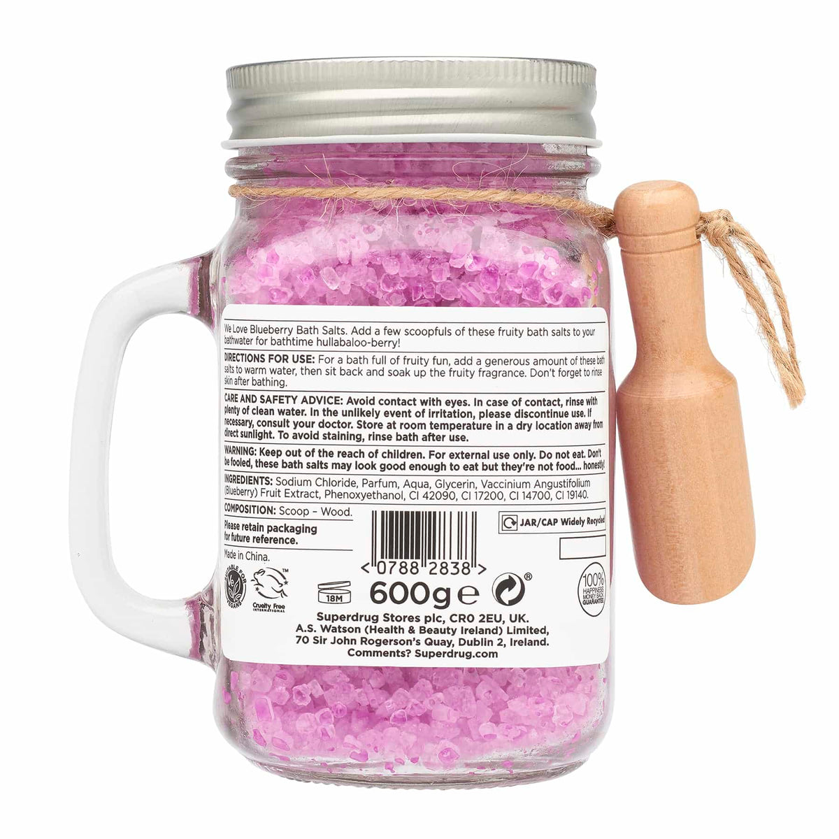 We Love Bath Salts Blueberry 600g