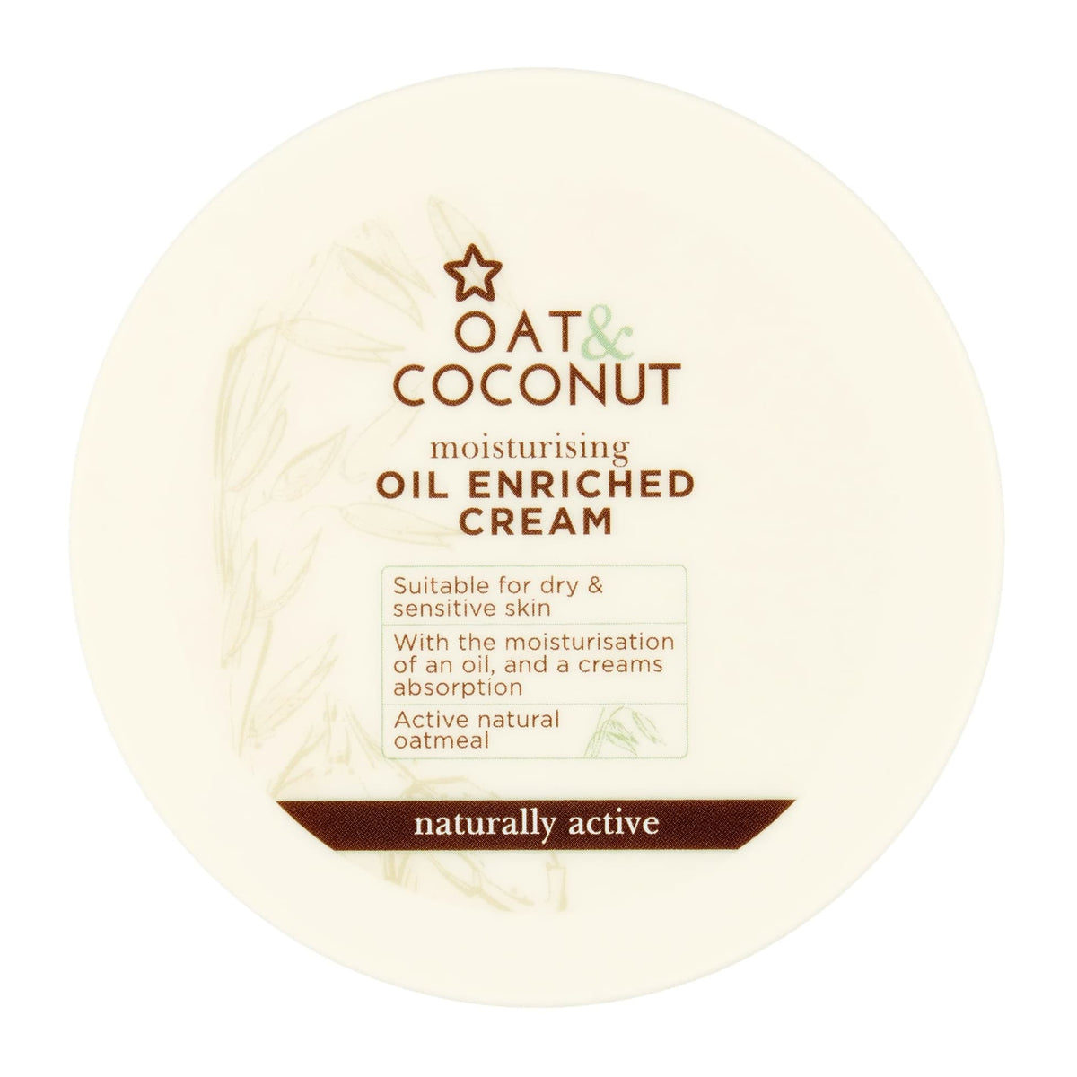 Oil-Enriched Nourishing Cream Body Moisturiser Oat & Coconut 200ml