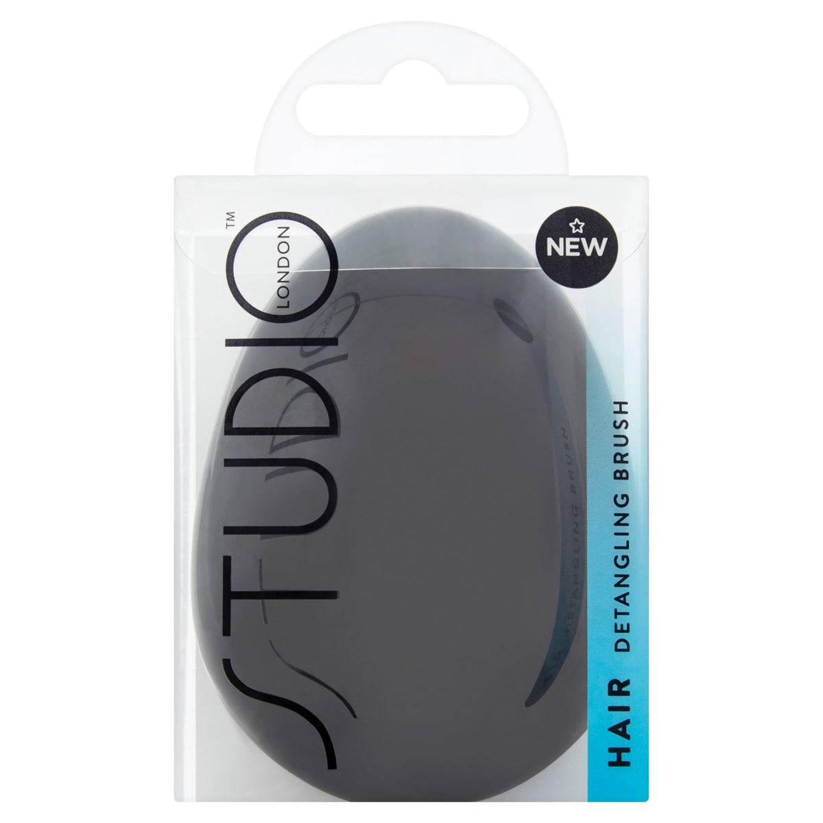 Studio London Detangling Hair Brush Black 1pc