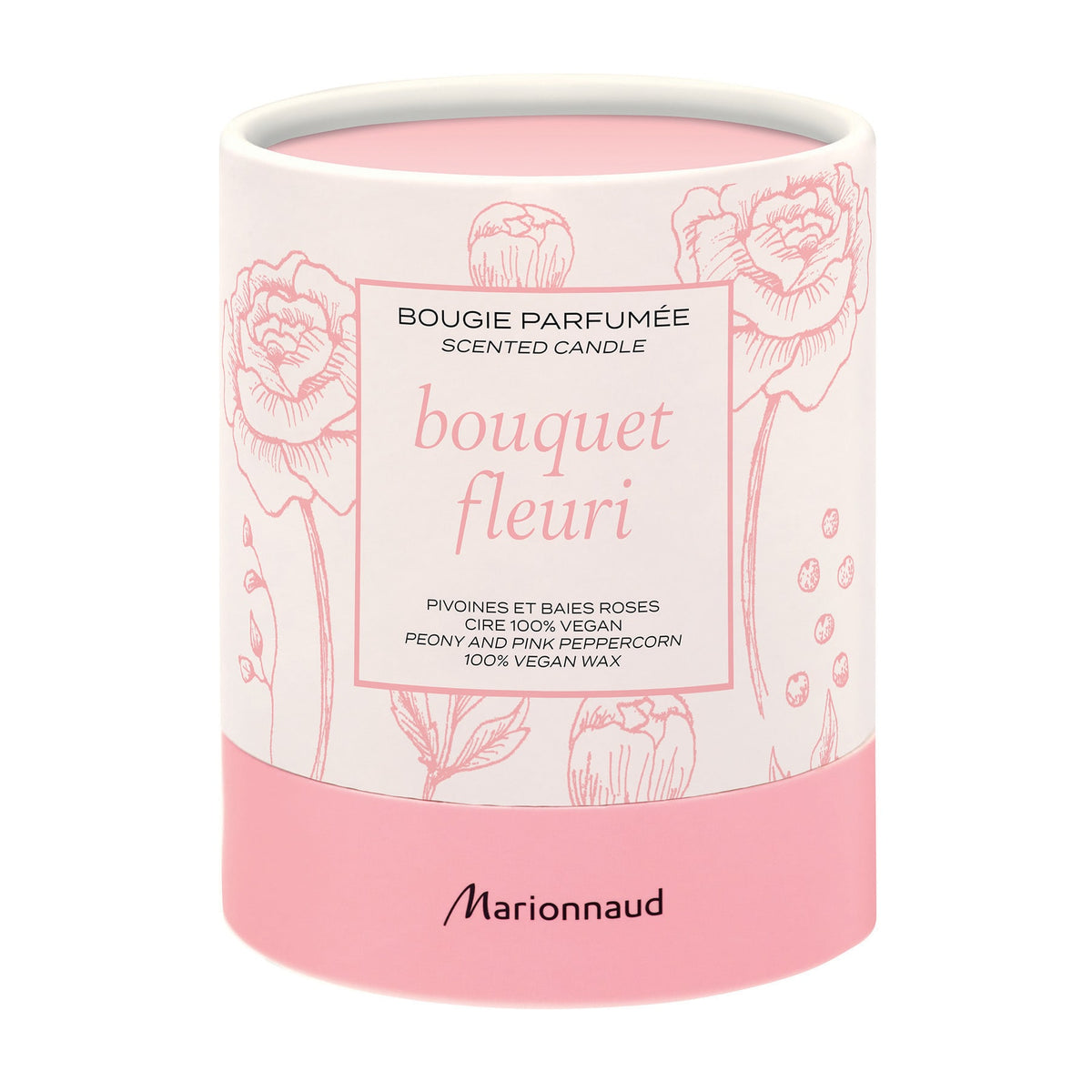 Floral Bouquet Scented Candle Peony & Pink Peppercorn 75g