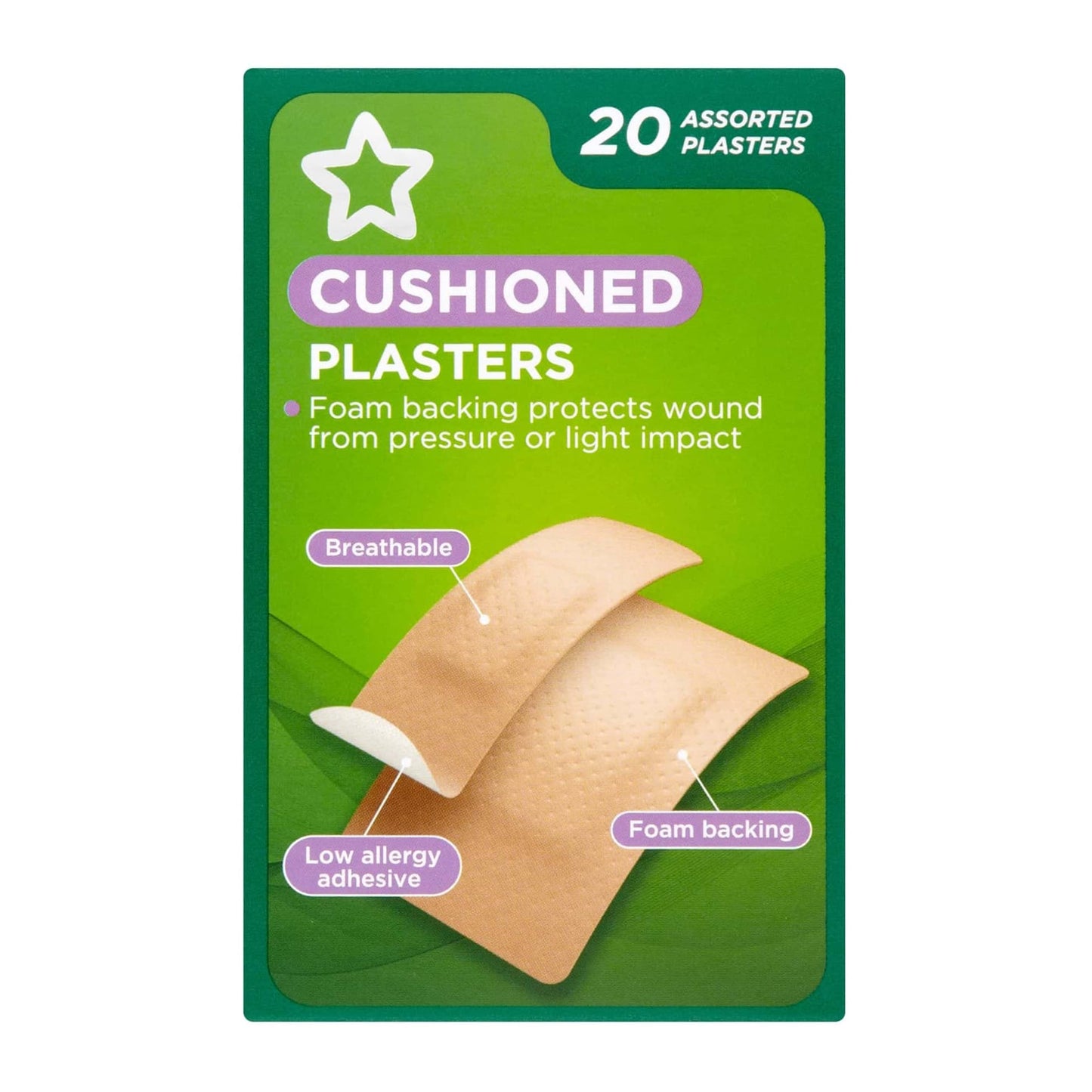 Cushioned Plasters 20pcs