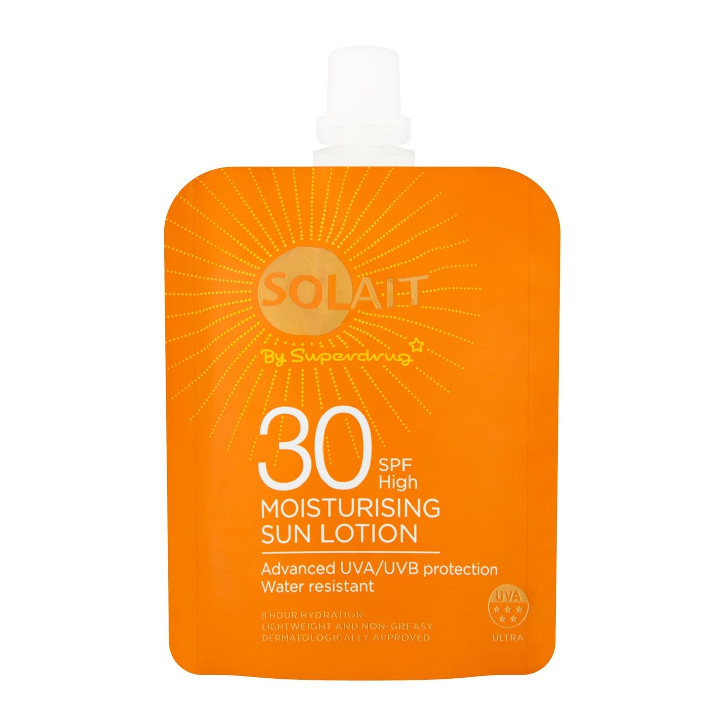 Solait Moisturising Sun Lotion Cream Pouch SPF30 50ml 50ml