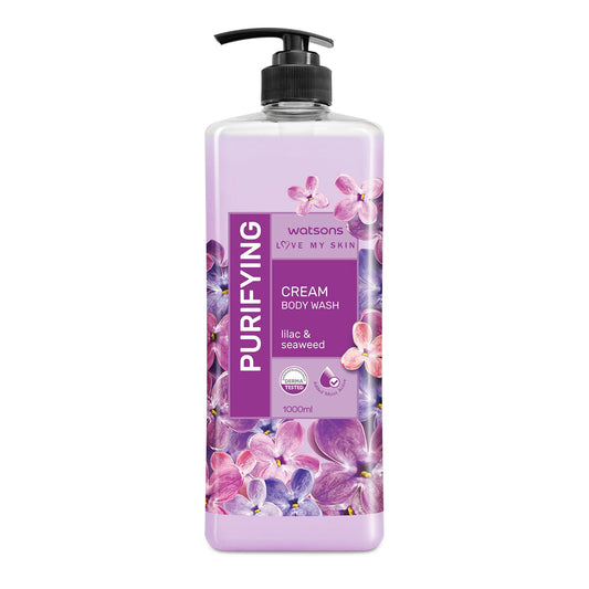 Love My Skin Purifying Cream Body Wash Lilac & Seaweed 1l 1L