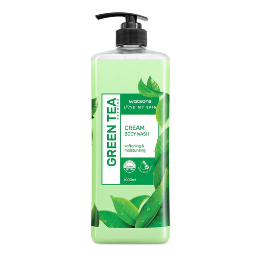 Love My Skin Softening & Moisturising Cream Body Wash Green Tea 1l 1L