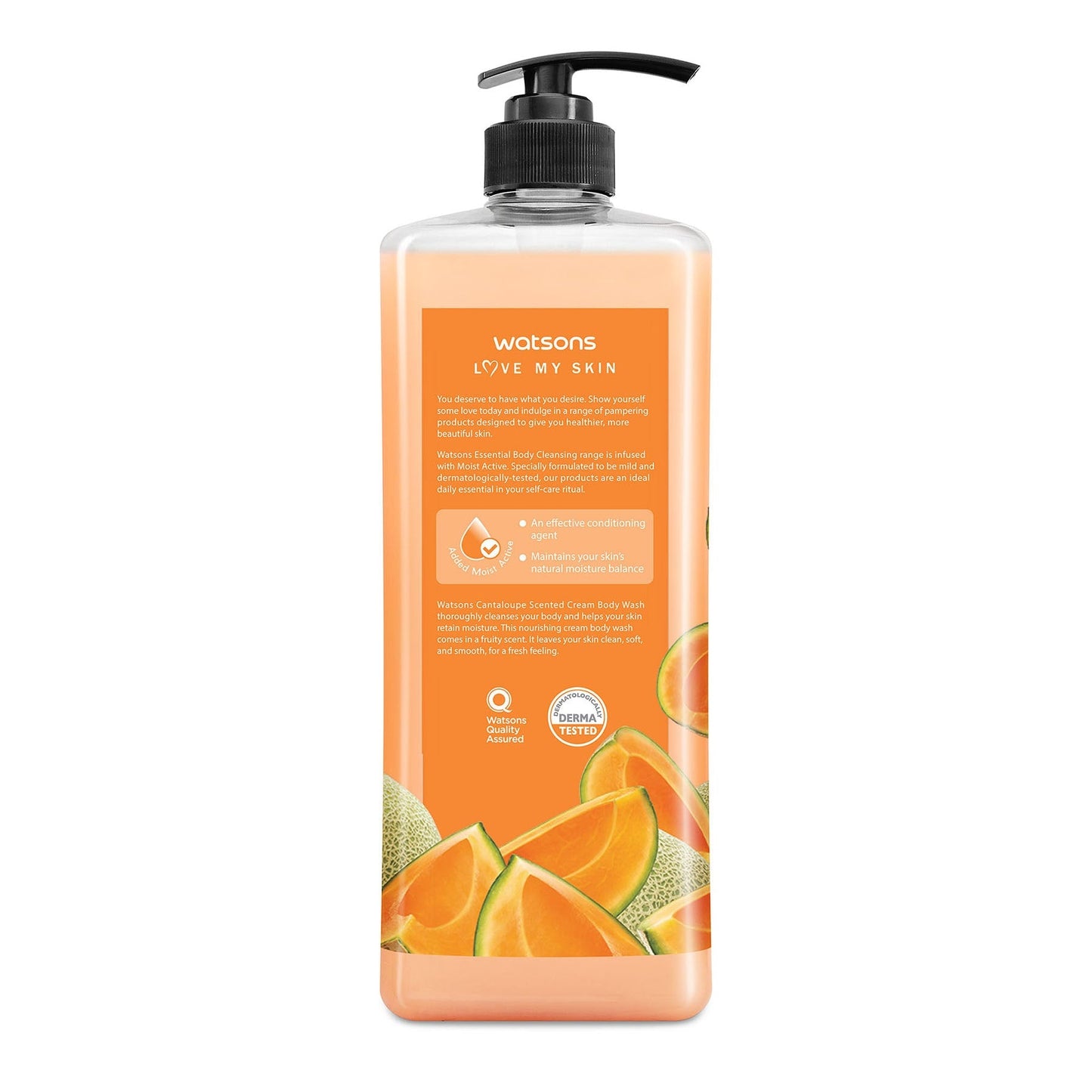 Love My Skin Softening & Moisturising Cream Body Wash Cantaloupe 1l 1L