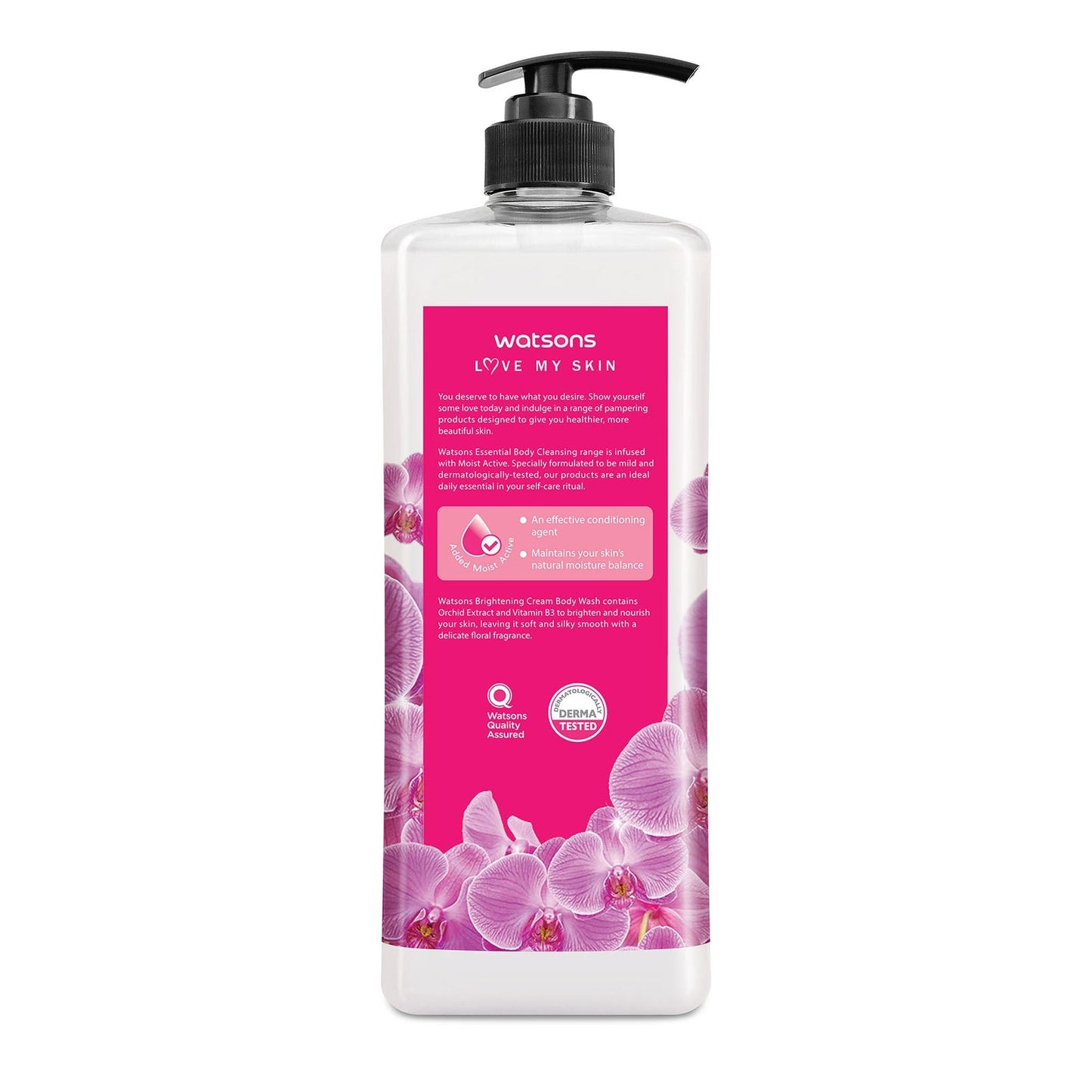 Love My Skin Brightening Cream Body Wash Orchid 1l 1L