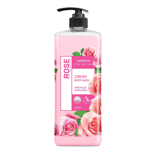 Love My Skin Softening & Moisturising Cream Body Wash Rose 1l 1L