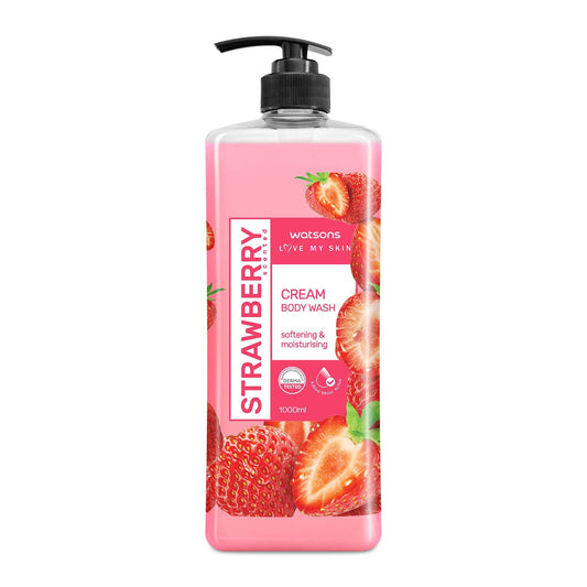 Love My Skin Softening & Moisturising Cream Body Wash Strawberry 1l 1L