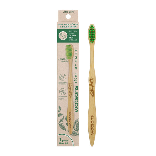 Green Tea Bamboo Toothbrush Ultra-Soft 1pc 1pc