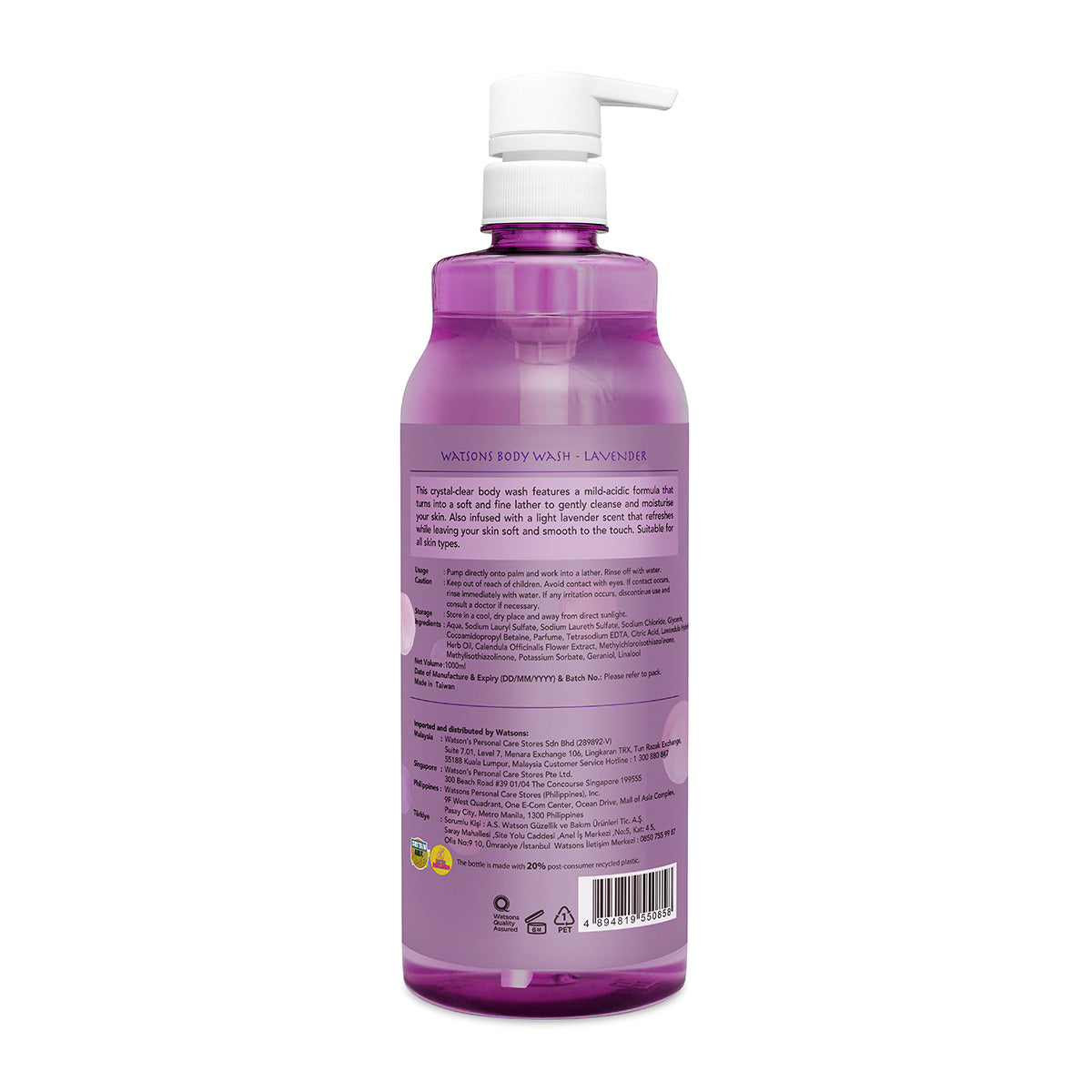 Watsons Lavender Body Wash 1000ml