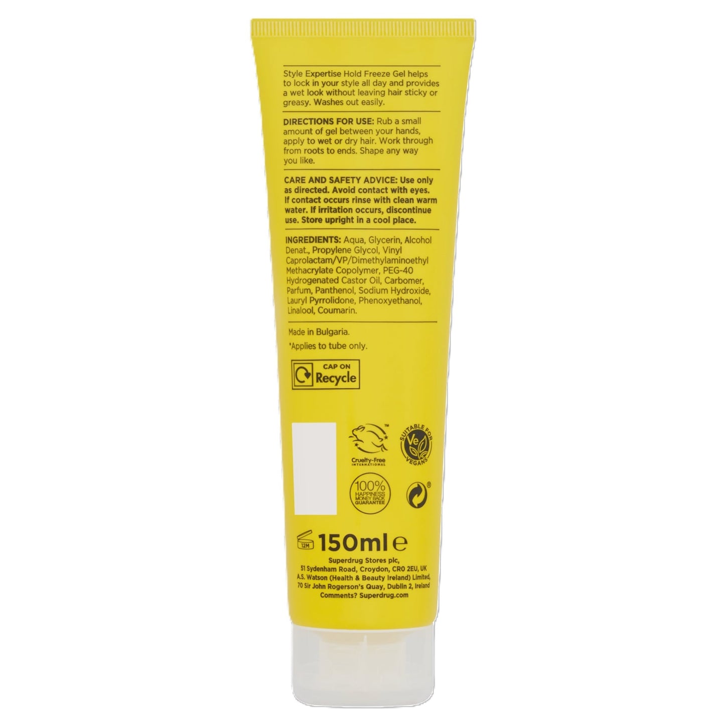 Superdrug Style Expertise Hold Freeze Gel 150ml