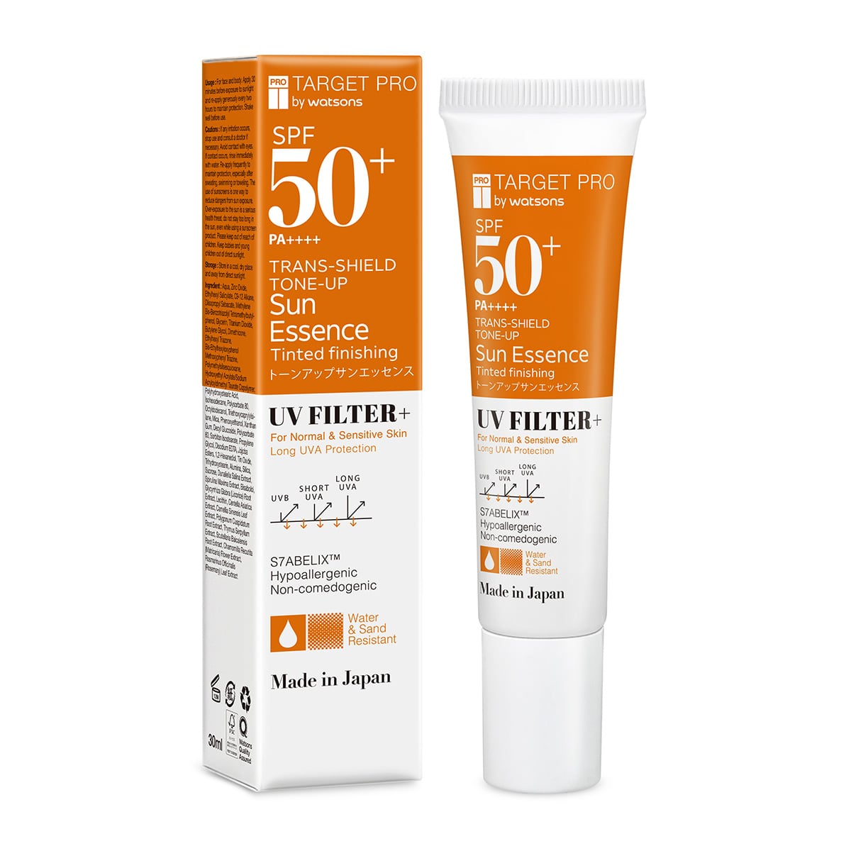 Target Pro by Watsons SPF50+ PA++++ Trans-Shield Tone-Up Sun Essence