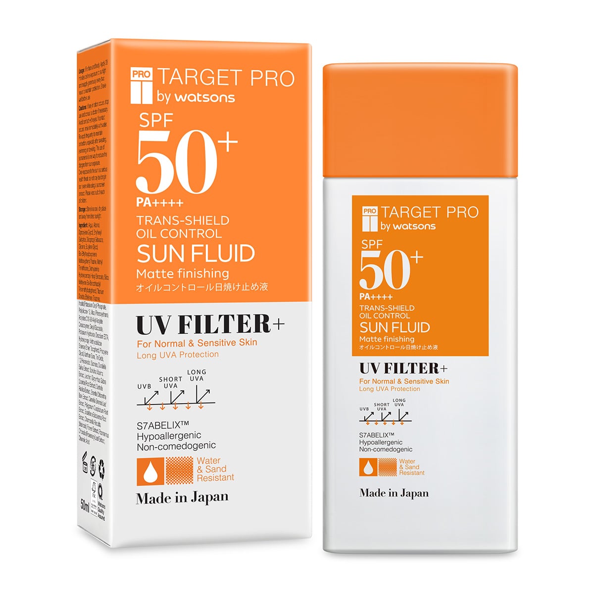 Target Pro by Watsons SPF50+ PA++++ Trans-Shield Oil Control Sun Fluid