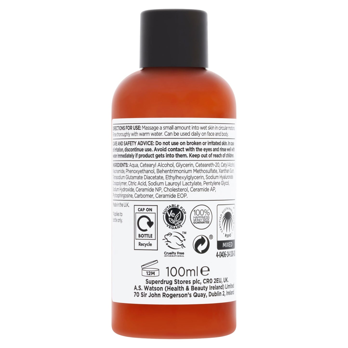 Superdrug Me+ Hyaluronic Cleanser 100ml
