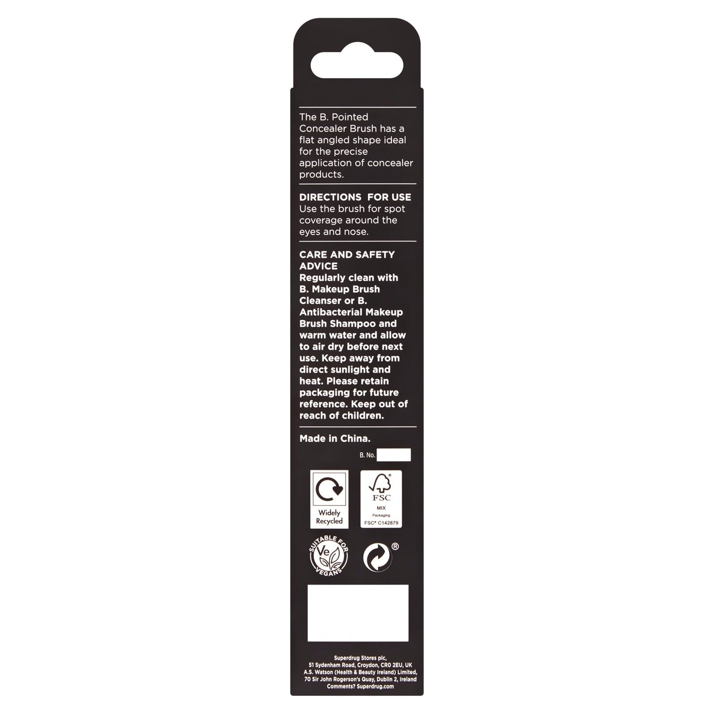 Superdrug B. Pointed Concealer Brush
