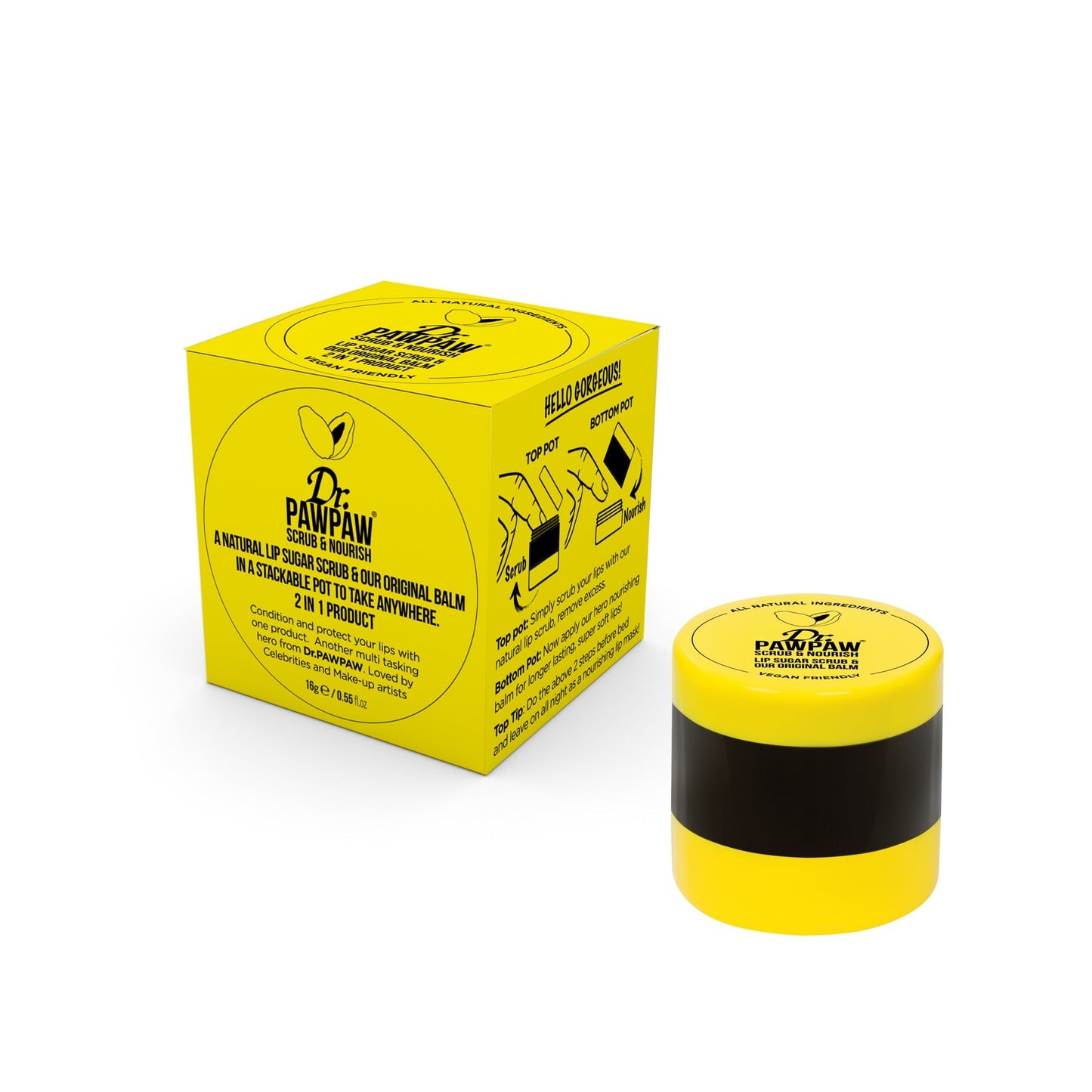 Dr.pawpaw Lip Scrub & Lip Balm Duo 16 G