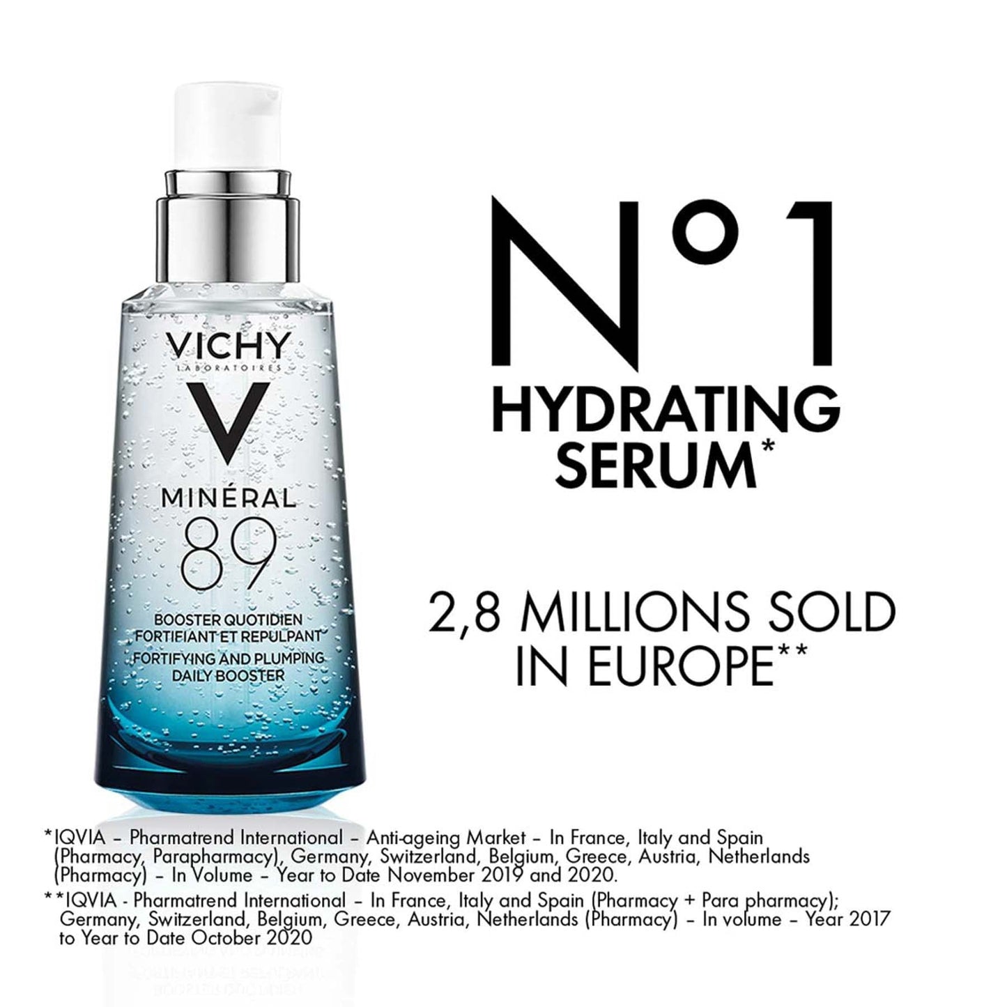 Vichy Mineral 89 Booster, Pure Hyaluronic Acid Serum