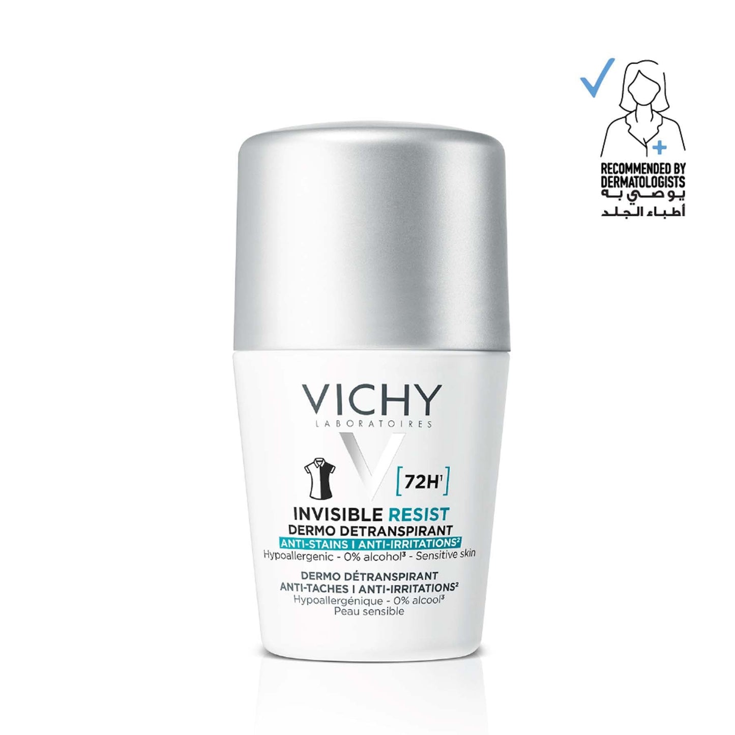 Vichy Invisible Resist 72h Roll-on Deodorant 50 Ml