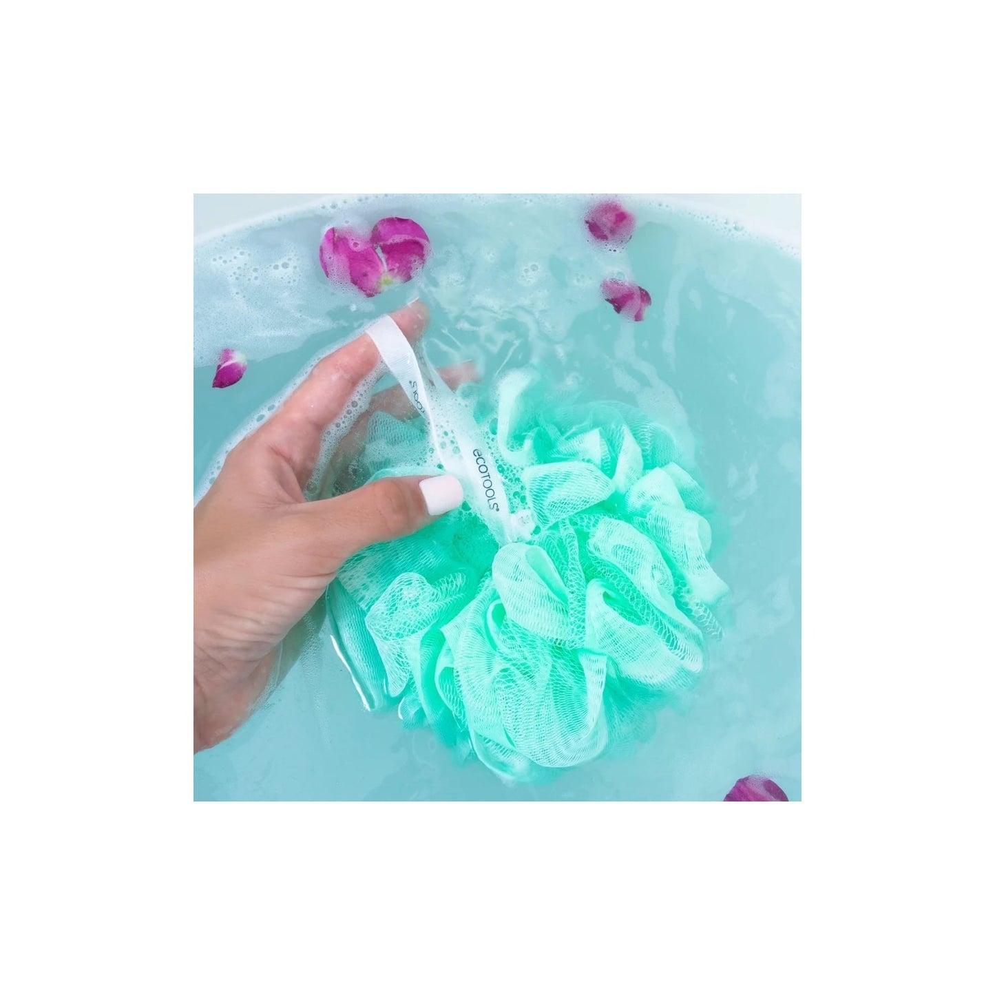 EcoTools Exfoliating EcoPouf Bath Sponge Assorted Colors 1pc