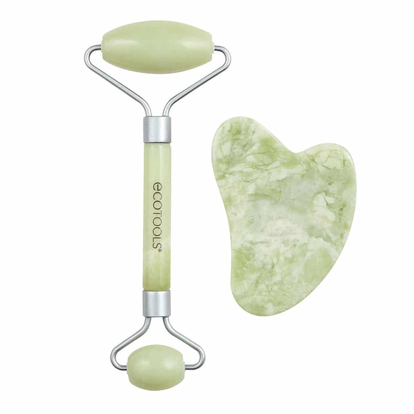 EcoTools Jade Facial Roller and Gua Sha Stone Duo Set