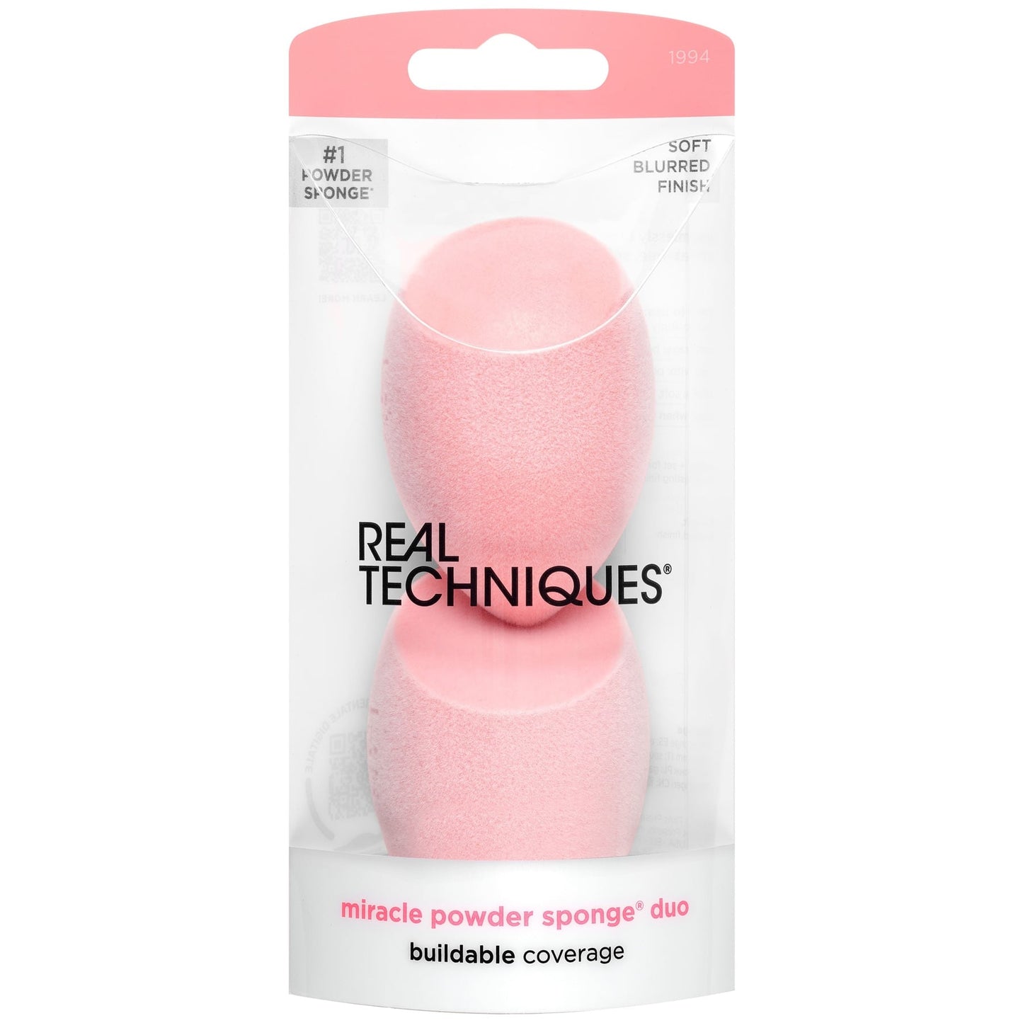 Real Techniques Miracle Powder Sponge Duo, 2 Piece Set