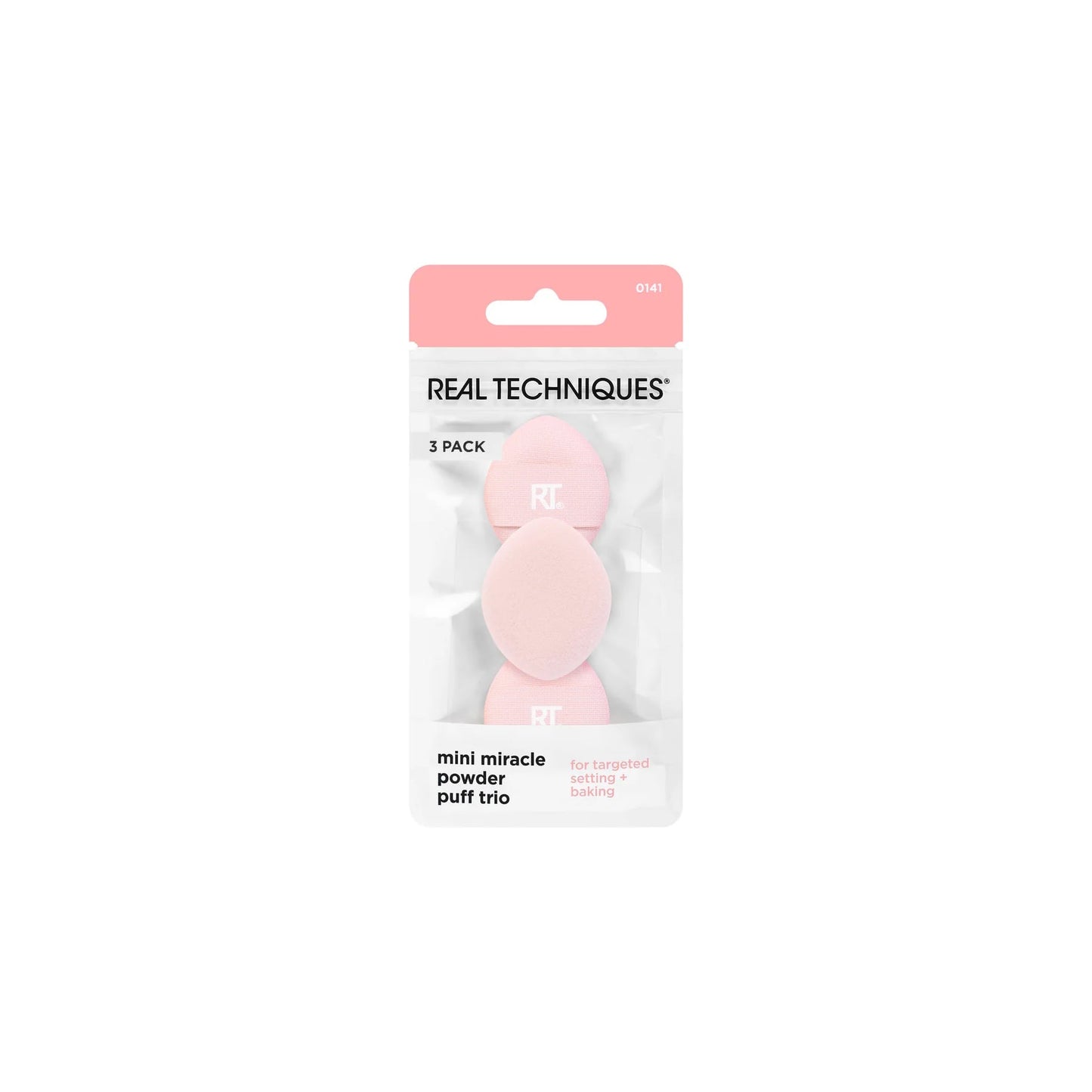 Real Techniques Mini Miracle Powder Puff Trio, 3 Count