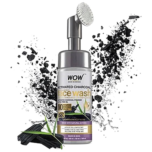 WOW Skin Science Activated Charcoal Foaming Face Wash (Tea Tree) 150 ml