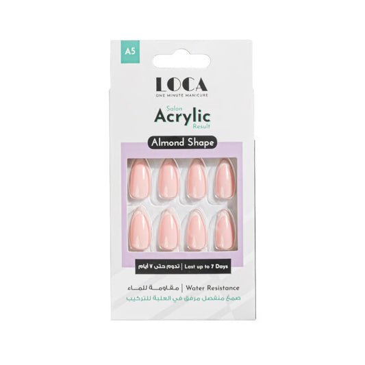 Loca Nails Acrylic Almond# A5 P/french