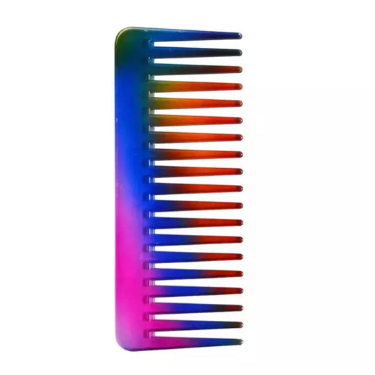 Intervion Wide Rainbow Comb for Detangling