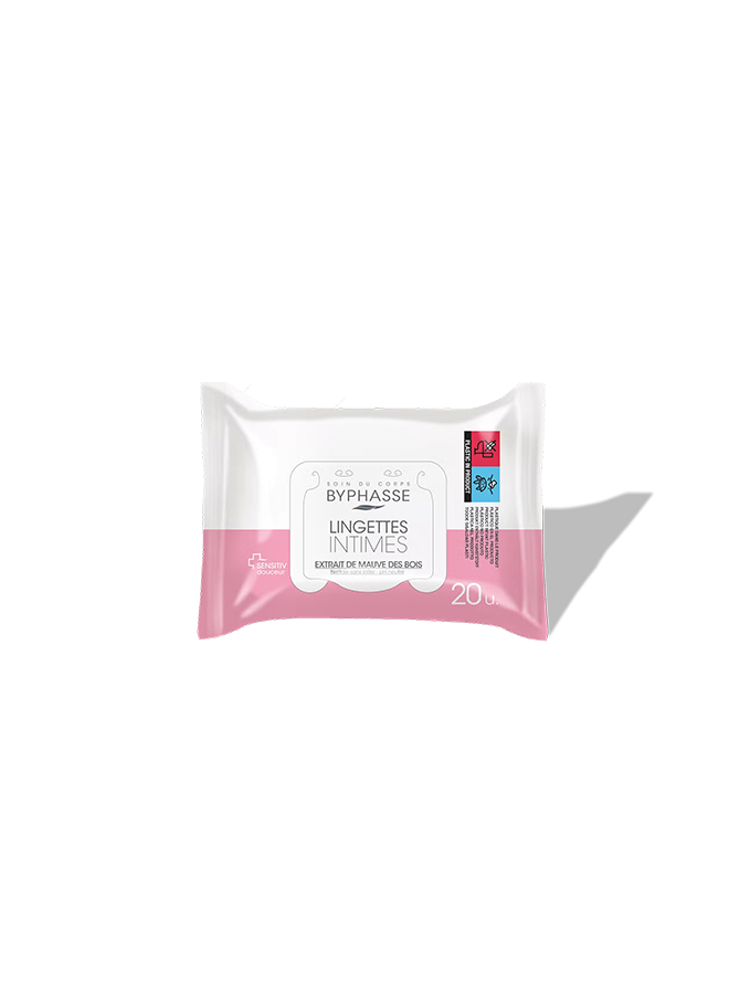Byphasse Sensitiv Douceur Intimate Wipes 20u