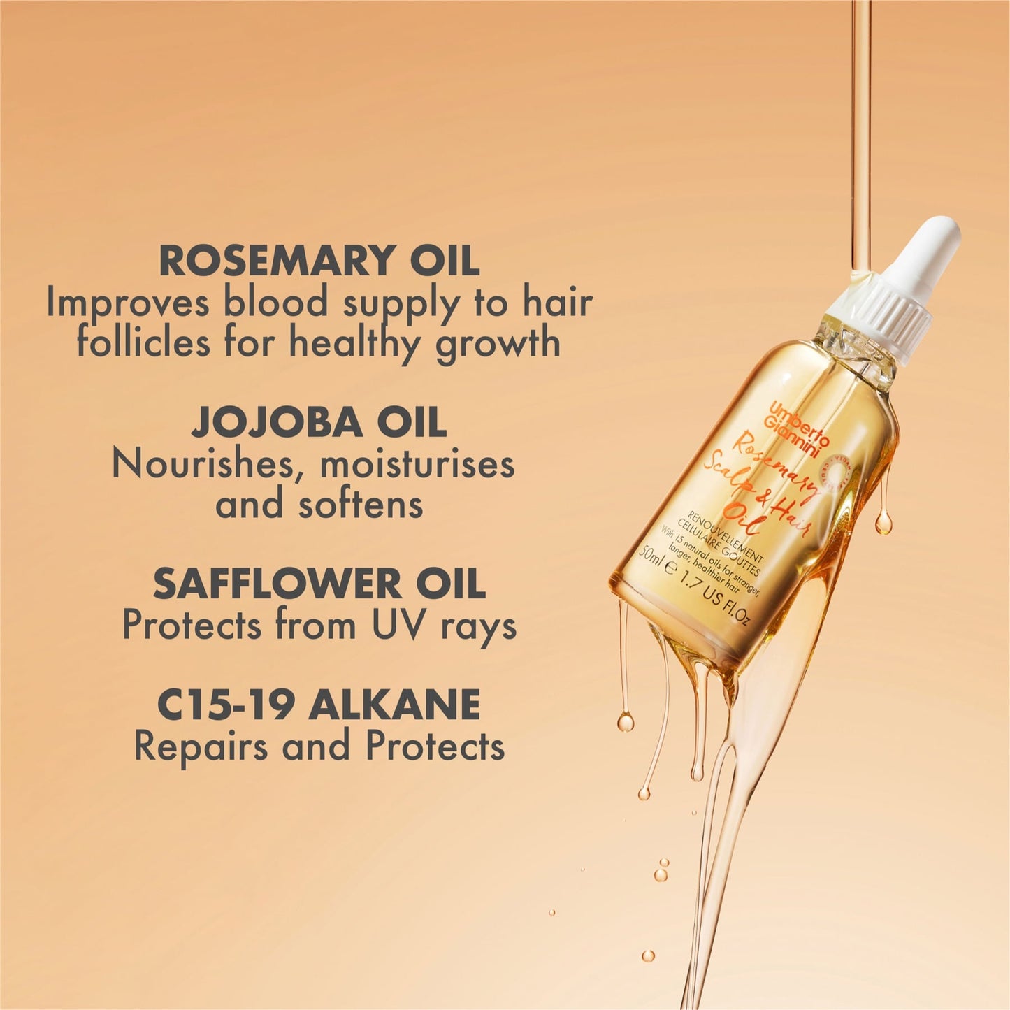 Umberto Giannini Rosemary Hair & Scalp Oil 50ml
