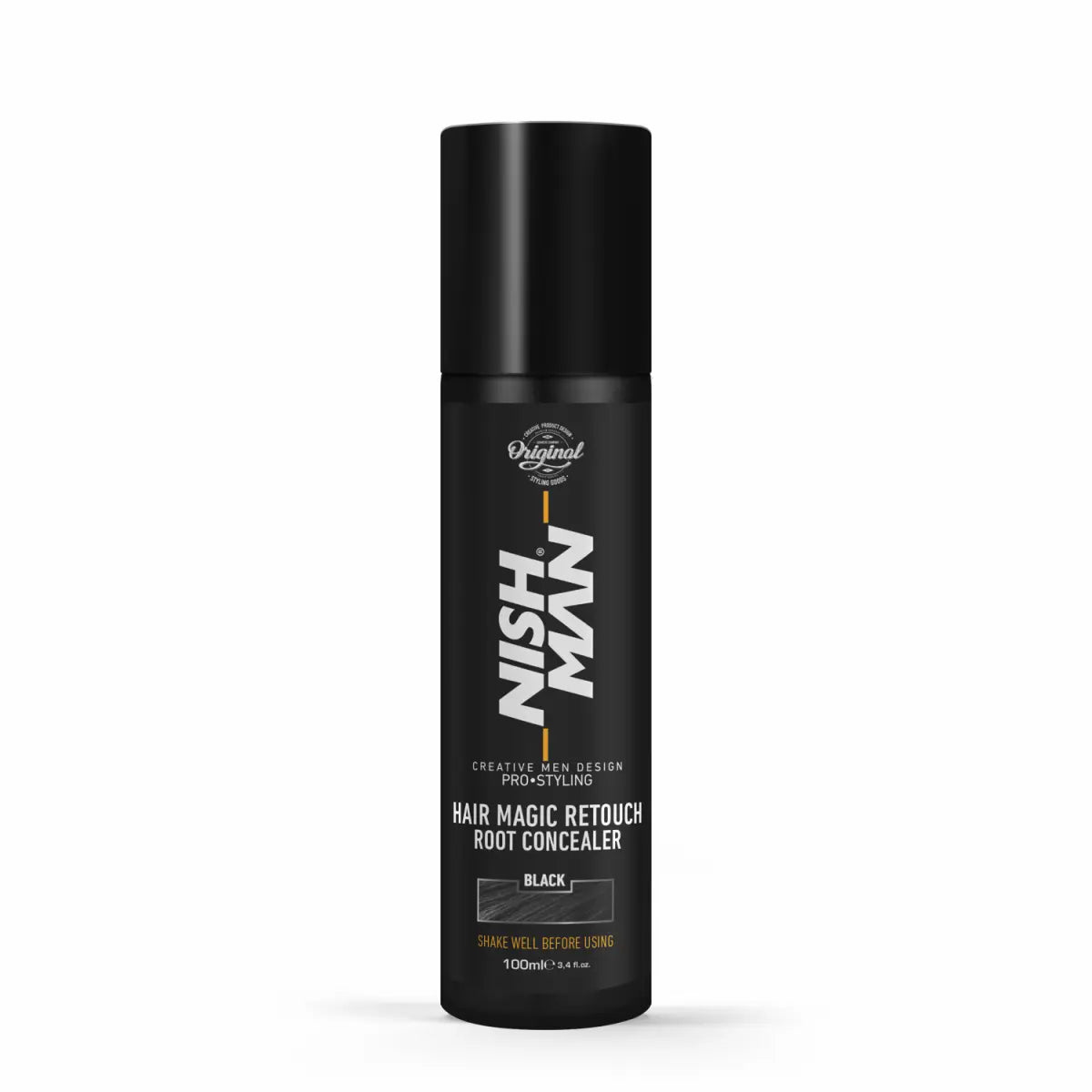 Nishman Hair Magic Concealing Spray for Beard and Roots - Black 100 Ml