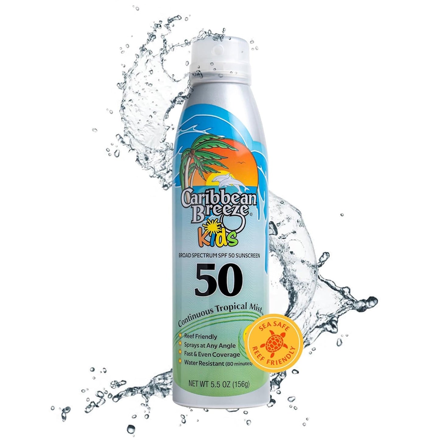 Caribbean Breeze Kids Sunscreen Spray Spf50 - 157ml