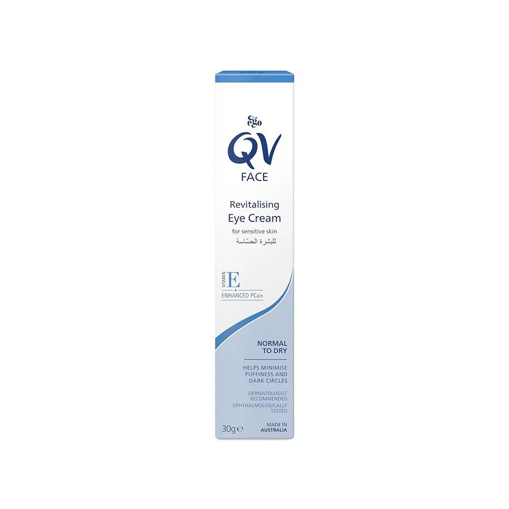 Qv, Revitalizing Eye Cream, with Vitamin E, for Sensitive Skin - 30 gm