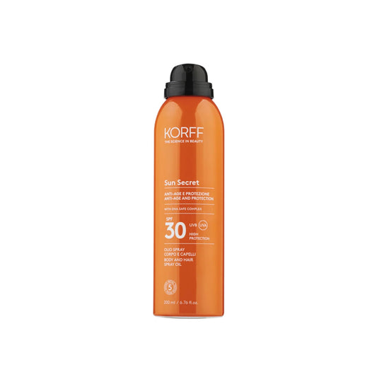 Korff Sun Secret Body and Hair Spray Oil Spf 30 200 Ml