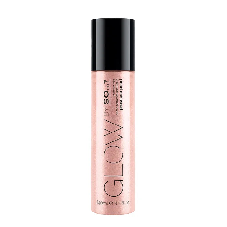 Glow by So…? Womens Prosecco Pearl Perfume Mist, Illuminating Shimmer Body Mist for Women 140ml