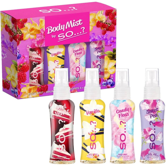 Body Mist by So? Womens Mini Gift Set With Red Velvet Vanil