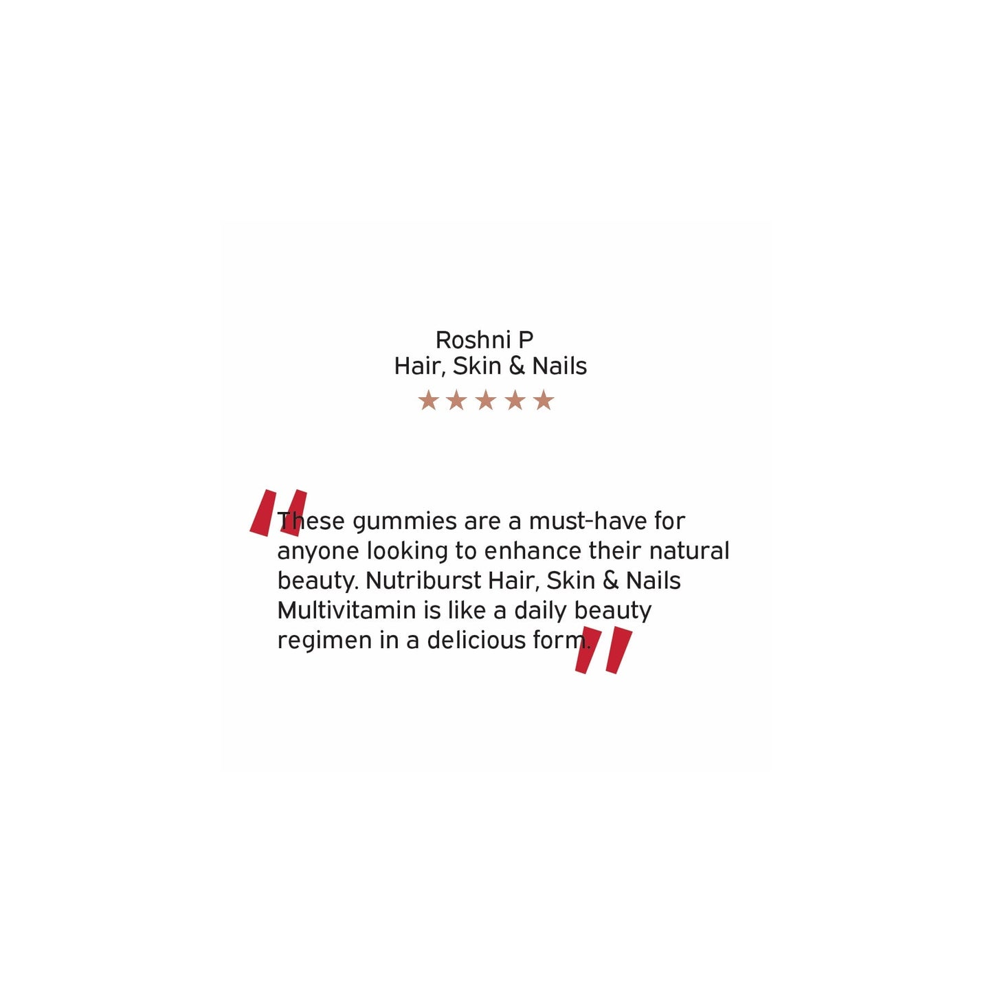 Nutriburst Hair, Skin & Nail - Strawberry Flavor