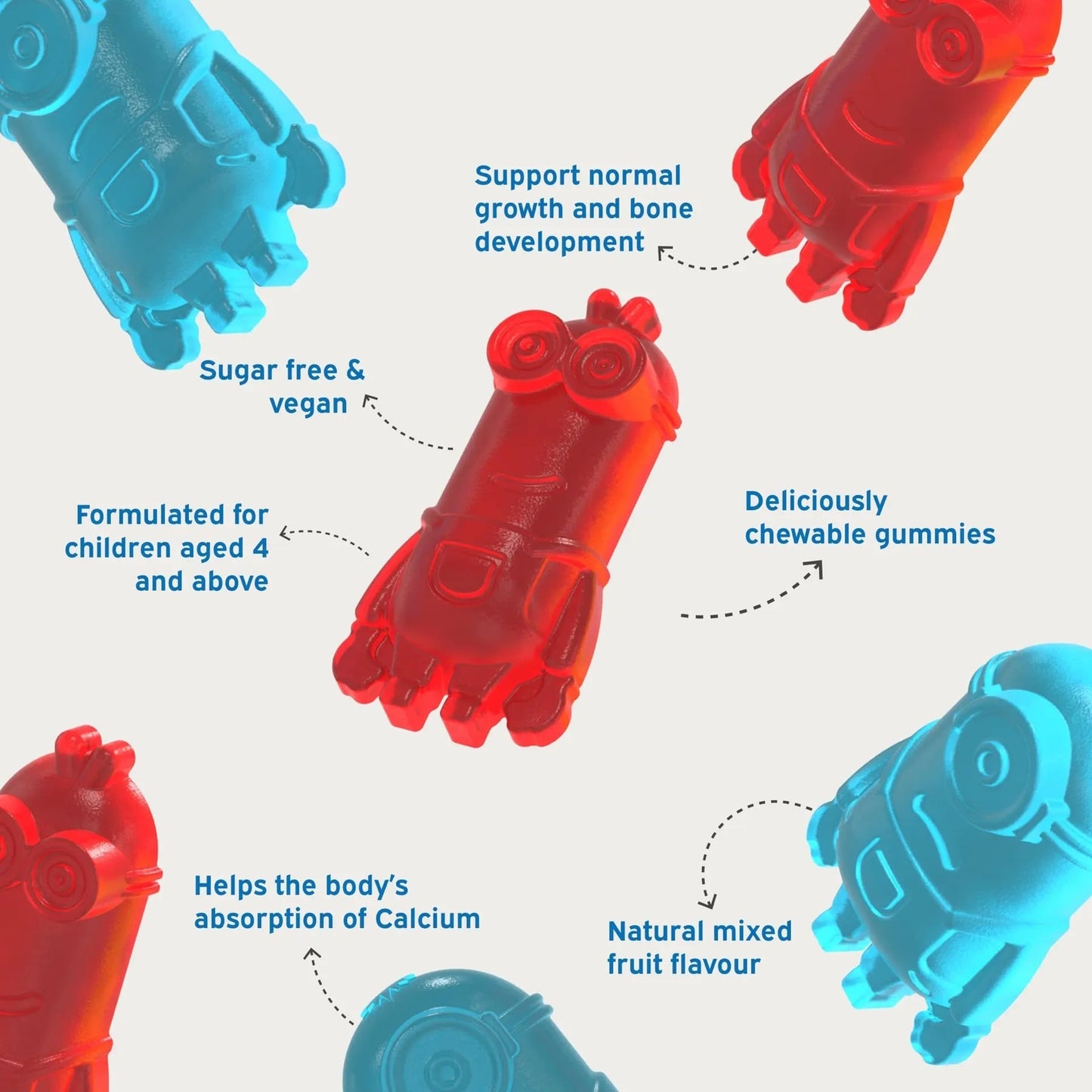 Nutriburst Kids Minions Mighty Bones - Calcium & Vitamin D3