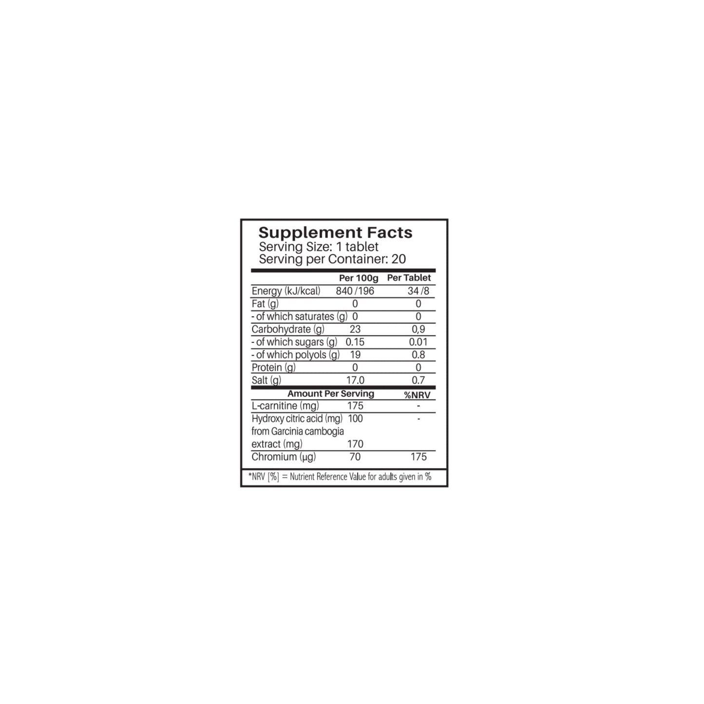 Sunshine Nutrition Slim Support Efferv Pineapple 20 Tablets