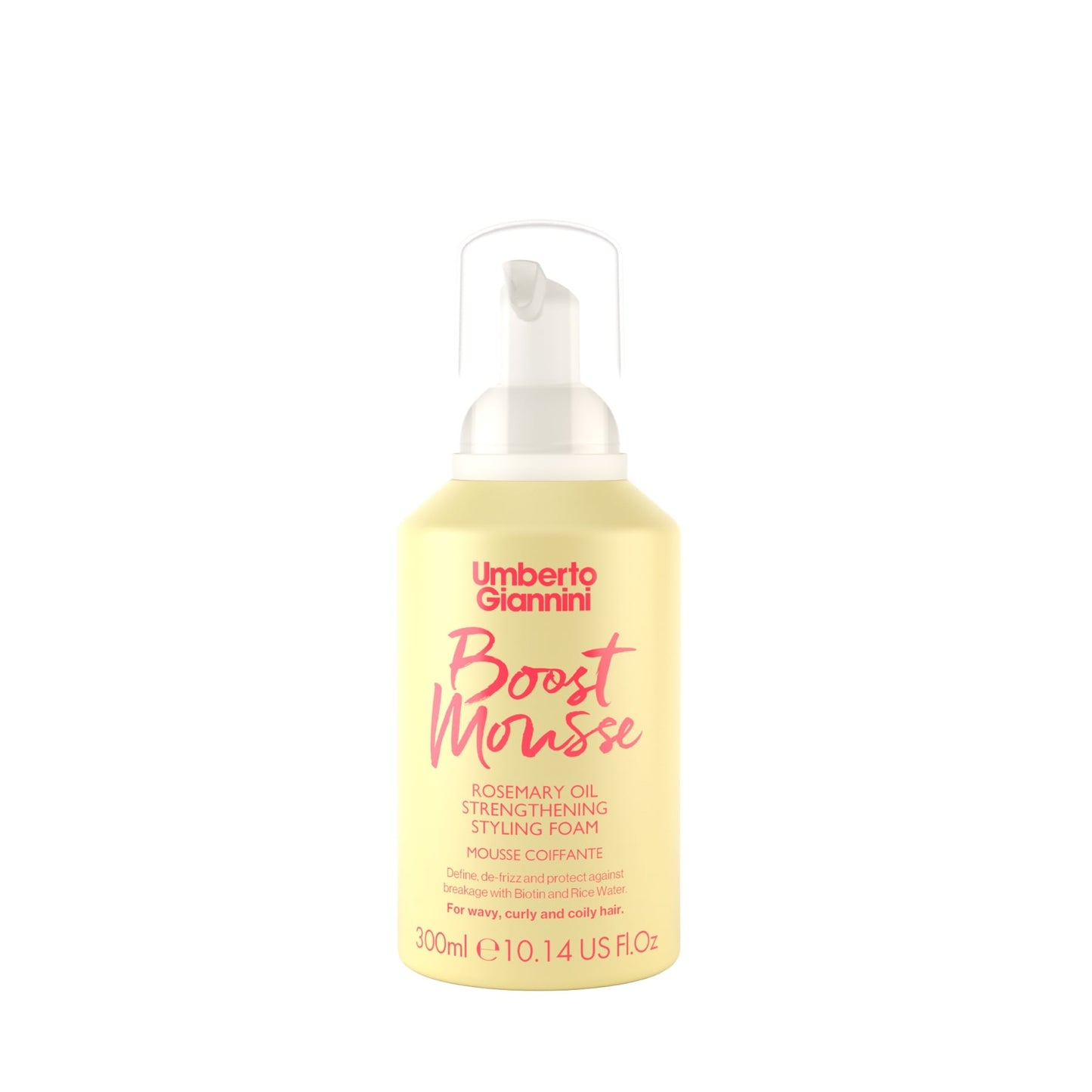 Umberto Giannini Boost Mousse Rosemary Oil Strengthing Styling Foam 290ml