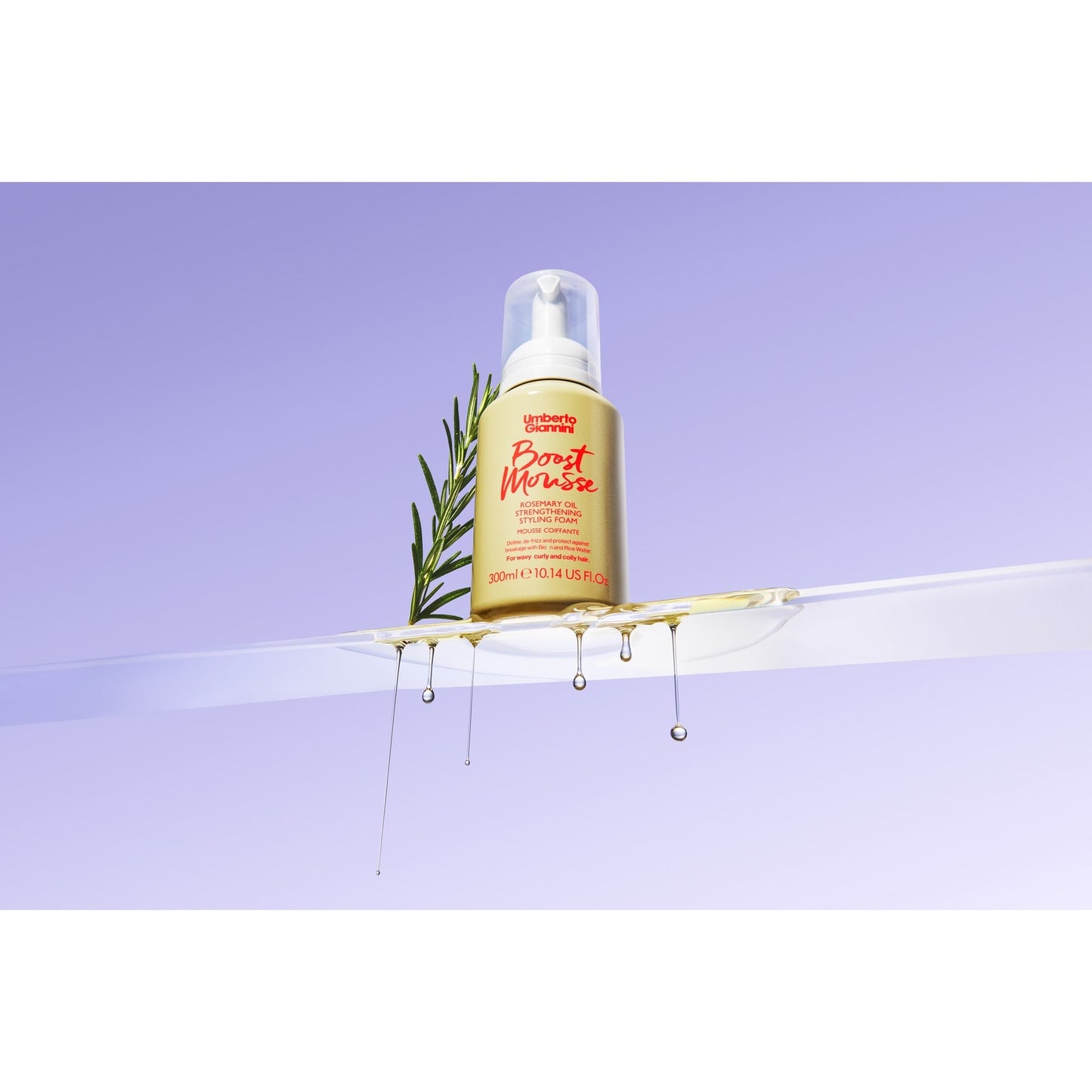 Umberto Giannini Boost Mousse Rosemary Oil Strengthing Styling Foam 290ml