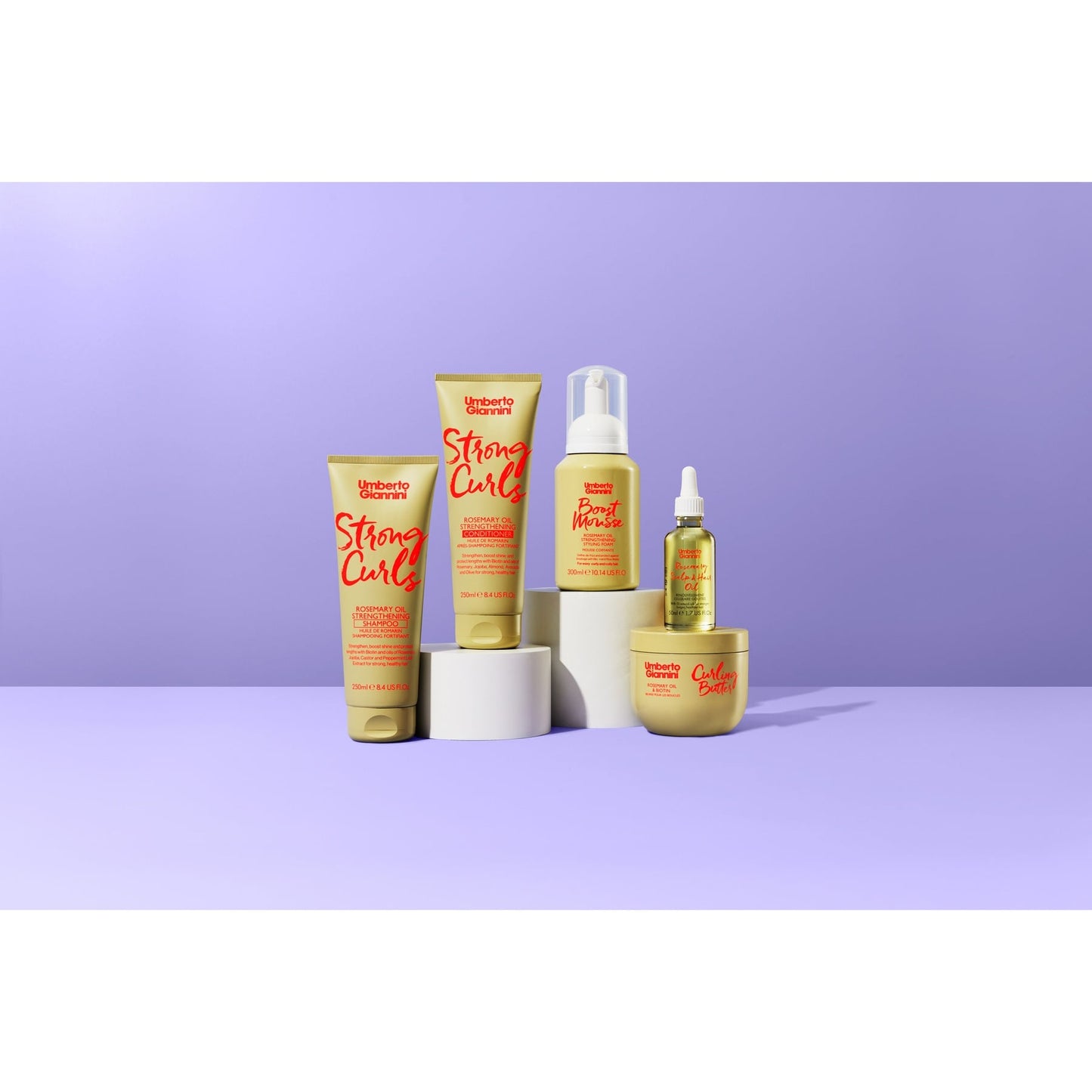 Umberto Giannini Boost Mousse Rosemary Oil Strengthing Styling Foam 290ml