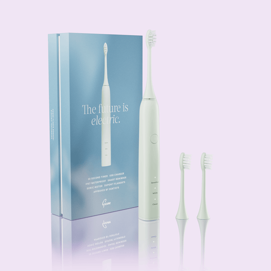 فرشاة أسنان كهربائية جيم باللون الأخضر النعناعي