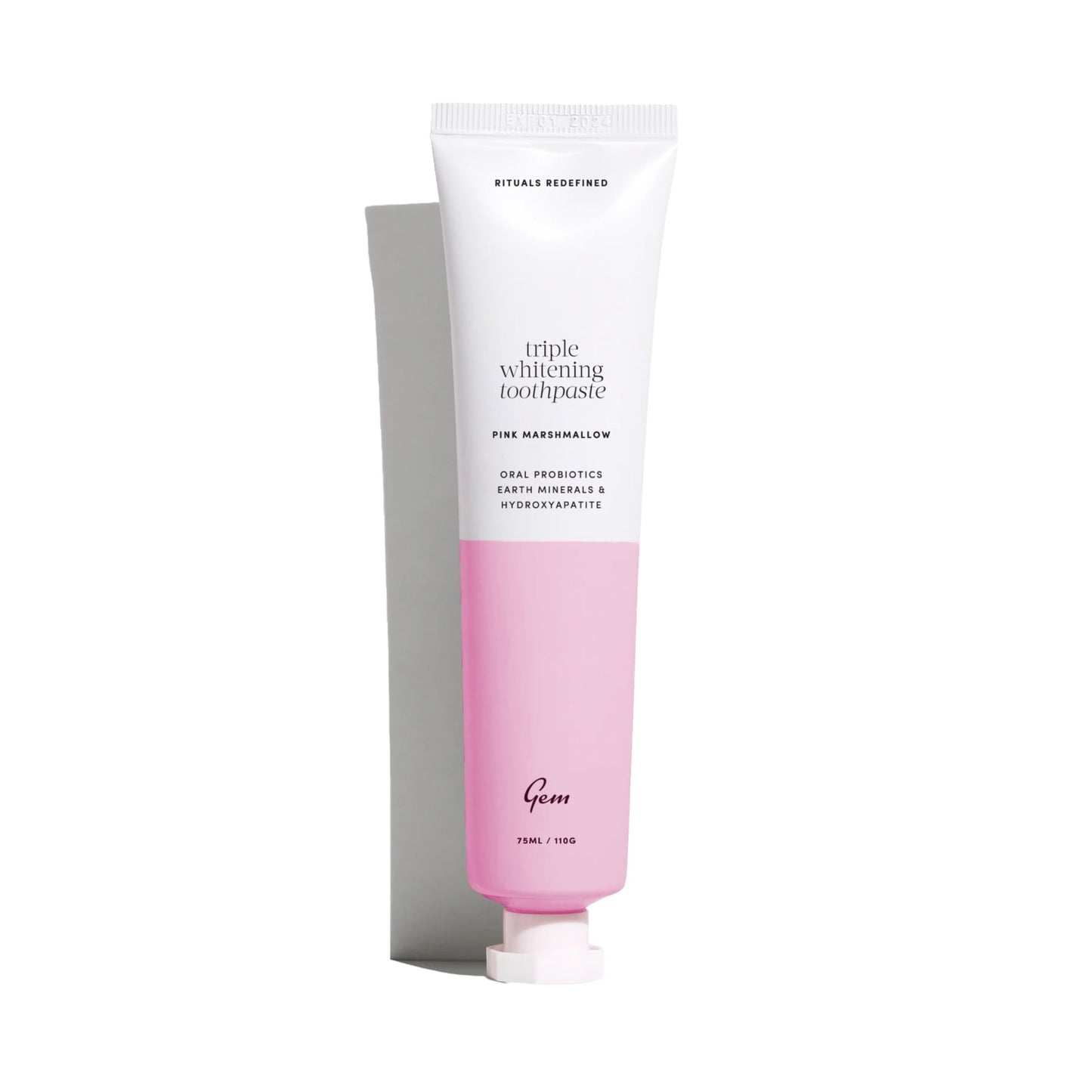 Gem Triple Whitening Toothpaste Pink Marshmallow 100g